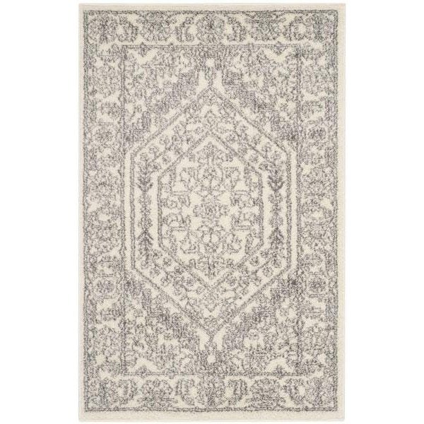 Safavieh Adirondack Power Loomed Runner Rug- Ivory - Silver- 2 ft. 6 in. x 12 ft. - ADR108B-212