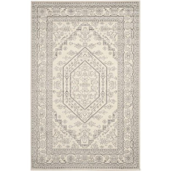 Safavieh Adirondack Power Loomed Runner Rug- Ivory - Silver- 2 ft. 6 in. x 12 ft. - ADR108B-212