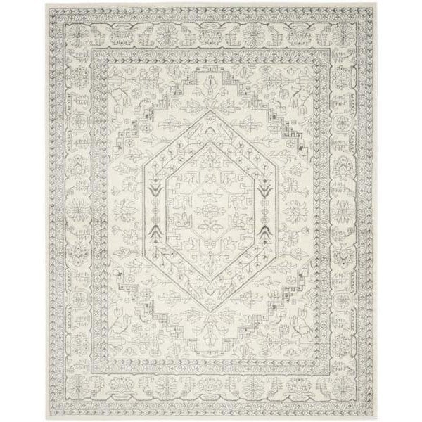 Safavieh Adirondack Power Loomed Runner Rug- Ivory - Silver- 2 ft. 6 in. x 12 ft. - ADR108B-212