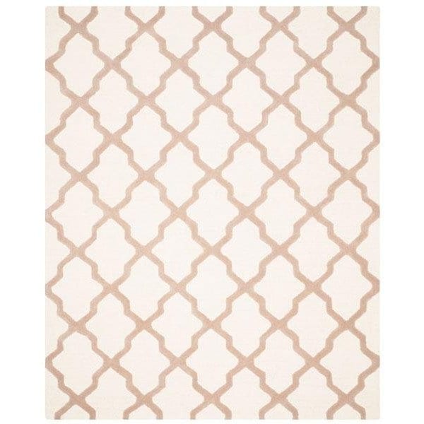 Safavieh 3 x 5 ft. Cambridge Hand Tufted Rug, Small Rectangle - Ivory and Beige - CAM121P-3