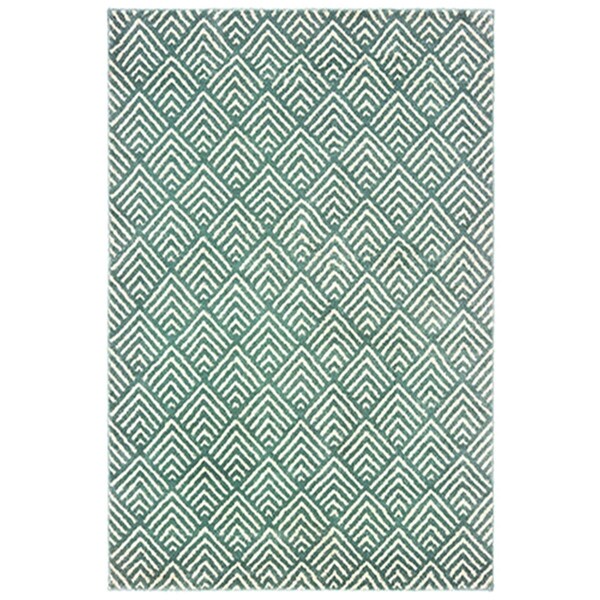 Oriental Weavers 6 ft. 7 in. x 9 ft. 2 in. Carson Rectangular Area Rug Blue - C9667C200280ST