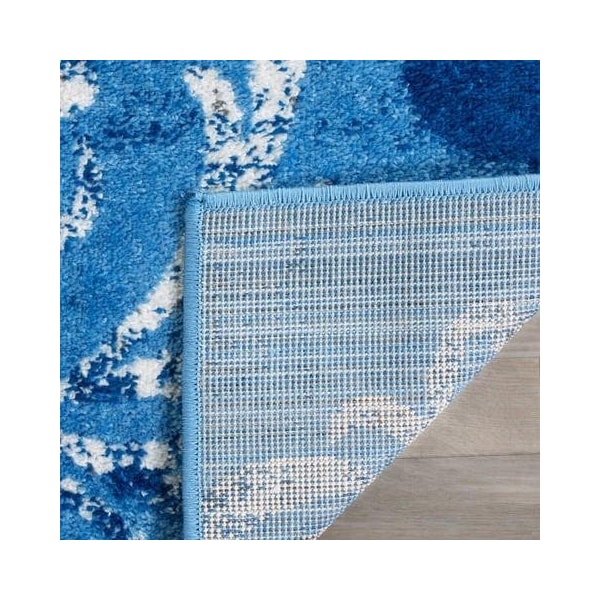Safavieh Adirondack Power Loomed Rectangle Rug- Light Blue - Dark Blue- 2 Ft. 6 In. X 4 Ft. - ADR114F-24