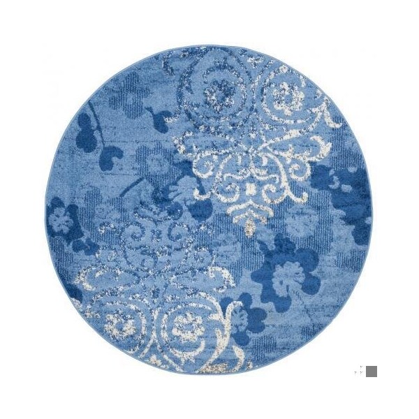 Safavieh Adirondack Power Loomed Rectangle Rug- Light Blue - Dark Blue- 2 Ft. 6 In. X 4 Ft. - ADR114F-24
