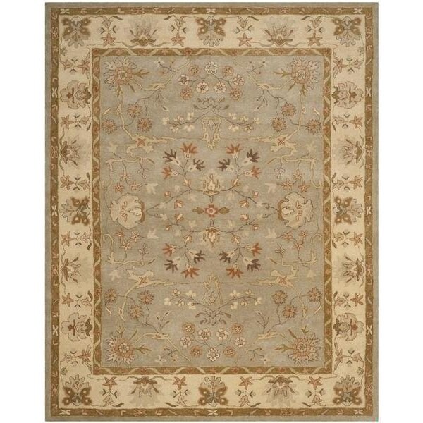 Safavieh Antiquity Hand Tufted Accent Area Rug, Light Grey and Beige - 2 x 3 ft. - AT62A-2