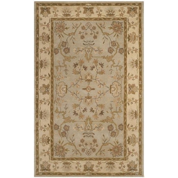 Safavieh Antiquity Hand Tufted Accent Area Rug, Light Grey and Beige - 2 x 3 ft. - AT62A-2