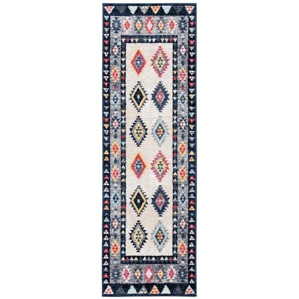 Safavieh Rectangular Adirondack Global Area RugIvory & Grey 6 x 9 ft. - ADR270A-6