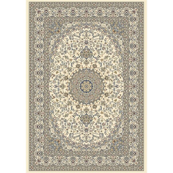 Dynamic Rugs Ancient Garden 5 ft. 3 in. x 7 ft. 7 in. 57119-6464 Rug - Ivory/Ivory - AN69571196464