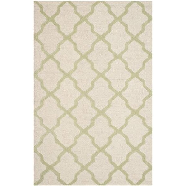 Safavieh Cambridge Hand Tufted Runner Rug- Ivory - Light Green- 2 ft. 6 in. x 4 ft. - CAM121N-24