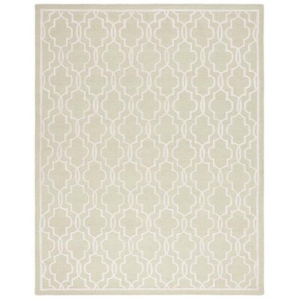 Safavieh Cambridge Hand Tufted Small Rectangle Rugs, Light Green and Ivory - 3 x 5 ft. - CAM131B-3