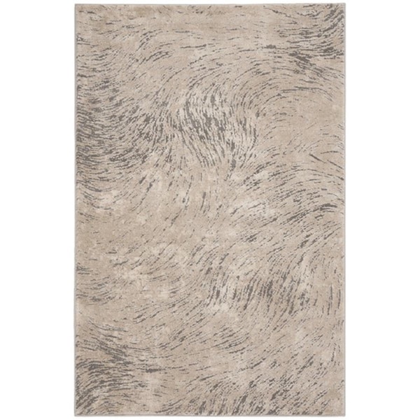 Safavieh Meadow Small Rectangle Area Rug, Ivory and Grey - 3 ft.-3 in. x 5 ft. - MDW323A-3