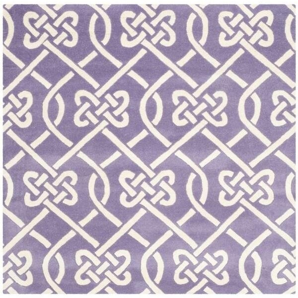 Safavieh Chatham Hand Tufted Accent RugPurple & Ivory 2 x 3 ft. - CHT754F-2
