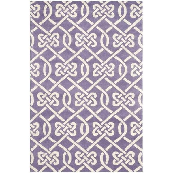 Safavieh Chatham Hand Tufted Accent RugPurple & Ivory 2 x 3 ft. - CHT754F-2