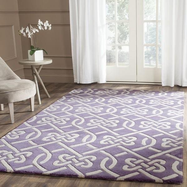 Safavieh Chatham Hand Tufted Accent RugPurple & Ivory 2 x 3 ft. - CHT754F-2