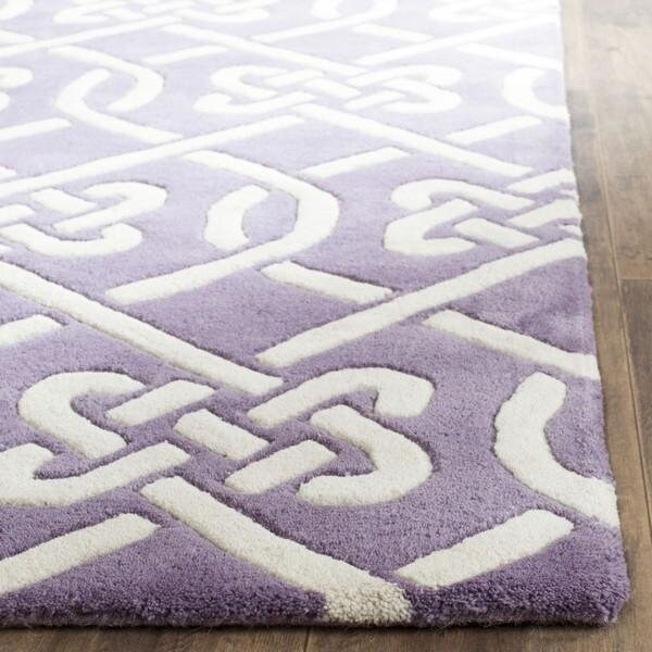 Safavieh Chatham Hand Tufted Accent RugPurple & Ivory 2 x 3 ft. - CHT754F-2