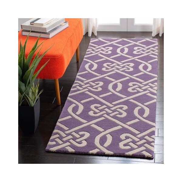 Safavieh Chatham Hand Tufted Accent RugPurple & Ivory 2 x 3 ft. - CHT754F-2