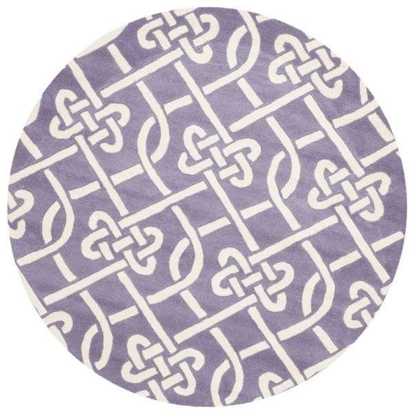 Safavieh Chatham Hand Tufted Accent RugPurple & Ivory 2 x 3 ft. - CHT754F-2