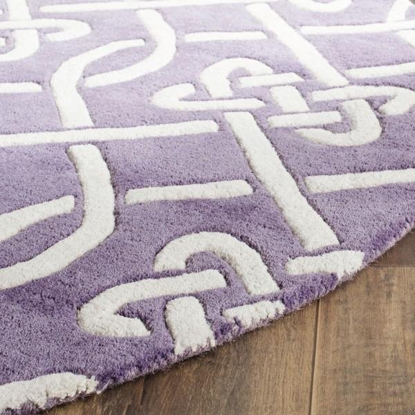 Safavieh Chatham Hand Tufted Accent RugPurple & Ivory 2 x 3 ft. - CHT754F-2