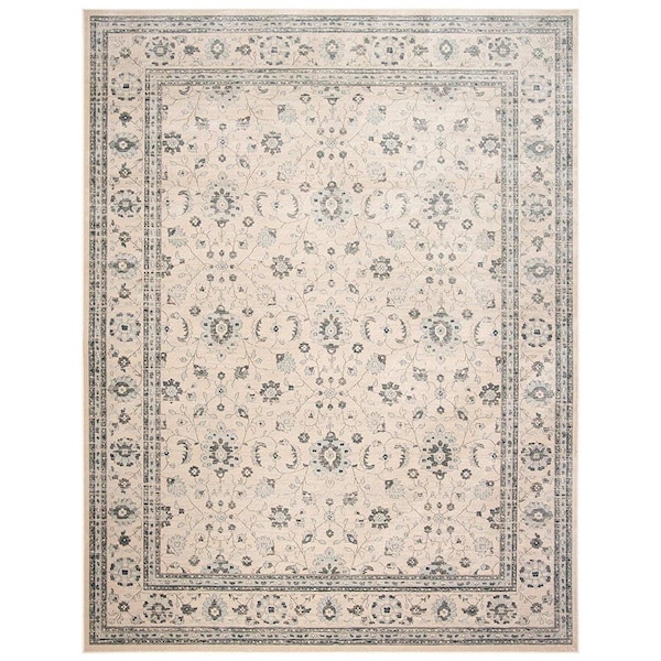 Safavieh 8 x 10 ft. Vintage Global Rectangle Area RugsSlate & Cream - VTG874-7440-8