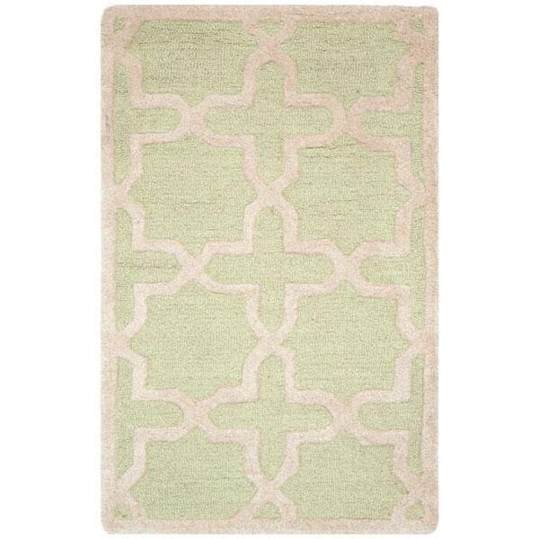 Safavieh Cambridge Hand Tufted Runner RugLight Green & Ivory 2 ft.-6 in. x 6 ft. - CAM125B-26
