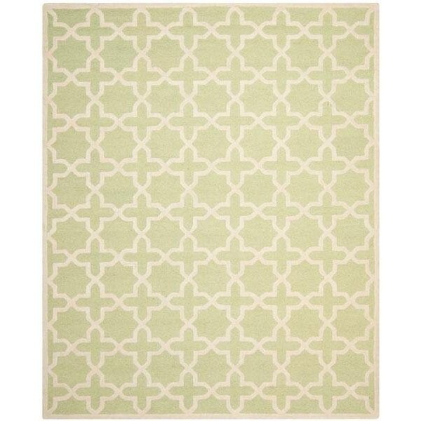 Safavieh Cambridge Hand Tufted Runner RugLight Green & Ivory 2 ft.-6 in. x 6 ft. - CAM125B-26