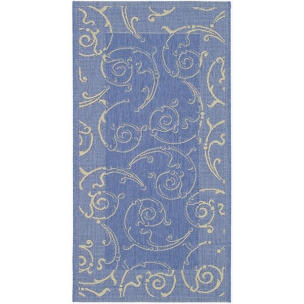 Safavieh 2 Ft. X 3 Ft. - 7 In. Accent- Indoor - Outdoor Courtyard Terracotta Natural Machine Made Rug - CY2665-3103-2