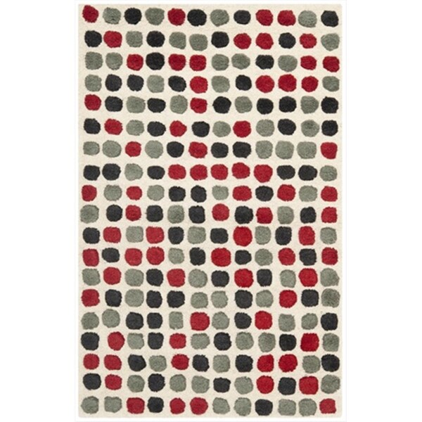 Safavieh 2 ft. 6 in. x 4 ft. Accent Contemporary Soho Ivory and Multi Color Hand Tufted Rug - SOH726B-24