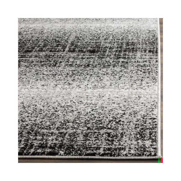 Safavieh Adirondack Power Loomed Runner Rug, Silver and Black - 2 ft.-6 in. x 16 ft. - ADR116A-216