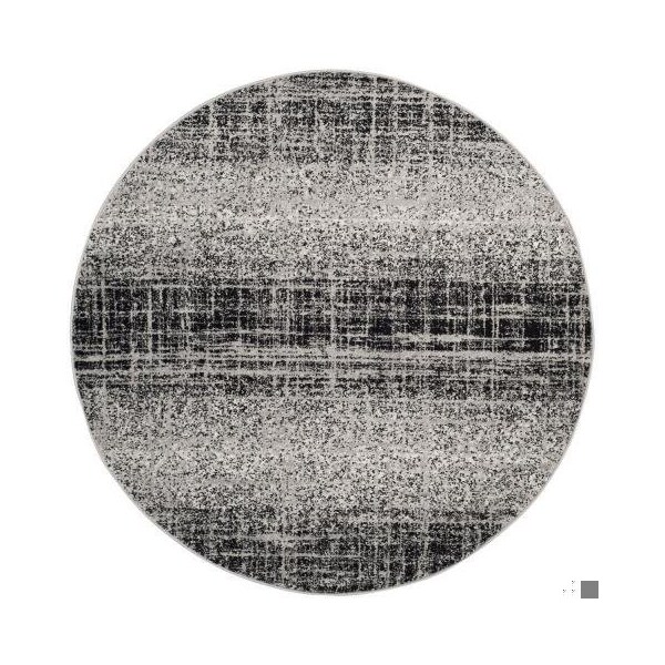 Safavieh Adirondack Power Loomed Runner Rug, Silver and Black - 2 ft.-6 in. x 16 ft. - ADR116A-216