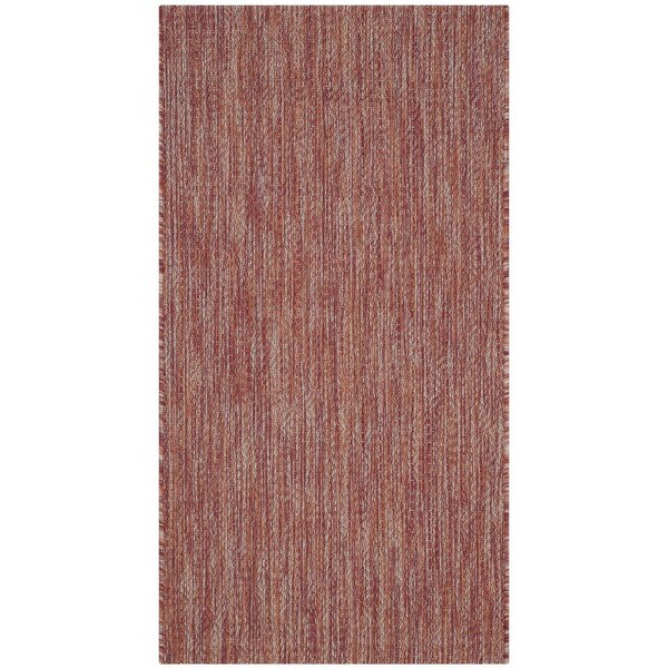 Safavieh 2 ft. x 3 ft. 7 in. Courtyard Power Loomed Accent Area Rug, Red and Red - CY8520-36522-2