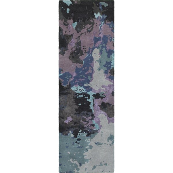 Oriental Weavers Galaxy 21901 2x8 Runner - Blue/ Purple-Wool and Viscose - G21901076244ST
