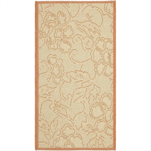 Safavieh 2 Ft. X 3 Ft. -7 In. Accent Indoor-Outdoor Courtyard- Natural And Terra- Machine Made Rug - CY2726-3201-2
