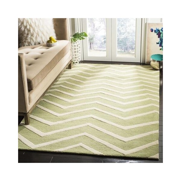 Safavieh 2 x 3 ft. Cambridge Hanf Tufted Rug, Accent - Green and Ivory - CAM714C-2