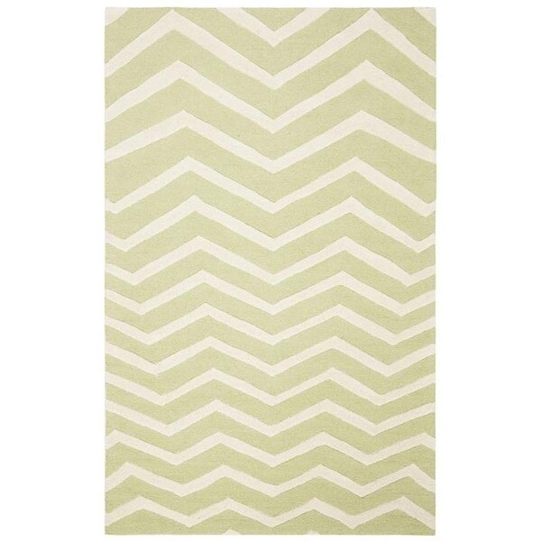 Safavieh 2 x 3 ft. Cambridge Hanf Tufted Rug, Accent - Green and Ivory - CAM714C-2
