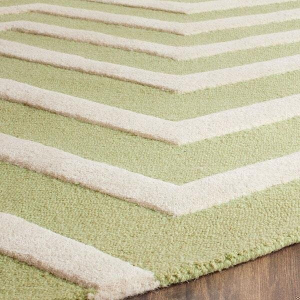 Safavieh 2 x 3 ft. Cambridge Hanf Tufted Rug, Accent - Green and Ivory - CAM714C-2