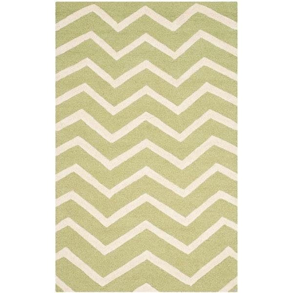 Safavieh 2 x 3 ft. Cambridge Hanf Tufted Rug, Accent - Green and Ivory - CAM714C-2