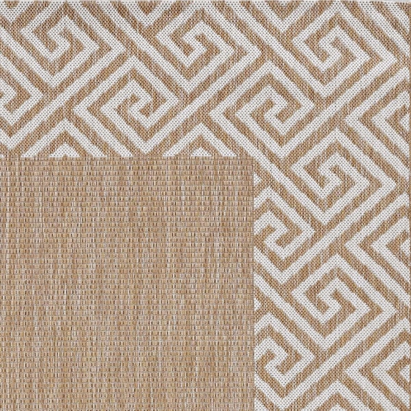 Homeroots 47 x 31 in. Natural Polypropylene Rug - 375242