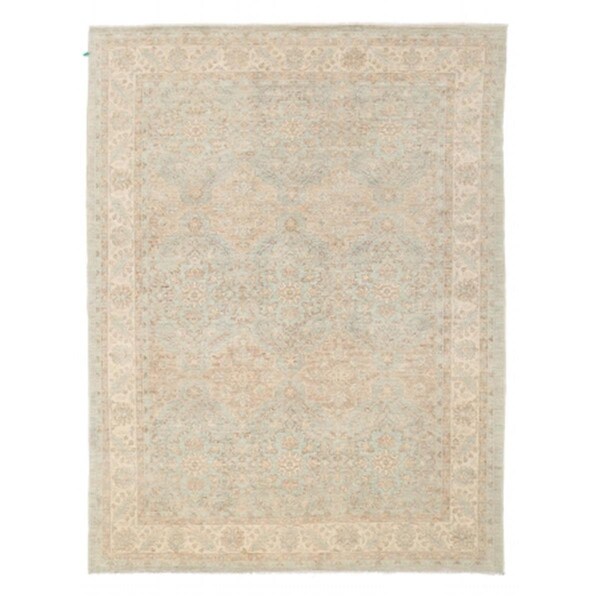 Pasargad Home  Denver Hand-Knotted Grey Wool Area Rug- 9 ft. 0 in.  X 12 ft. 0 in. - 45682