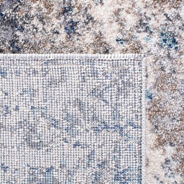 Safavieh 4 x 6 ft. Aston 700 Rectanglar Modern Contemporary Rug Grey & Navy - ASN718F-4