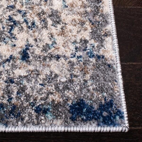 Safavieh 4 x 6 ft. Aston 700 Rectanglar Modern Contemporary Rug Grey & Navy - ASN718F-4