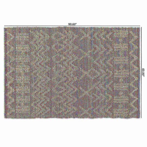 Baxton Studio Graydon Modern and Contemporary Multi-Colored Handwoven Fabric Blend Area Rug - 187-11851-ZORO