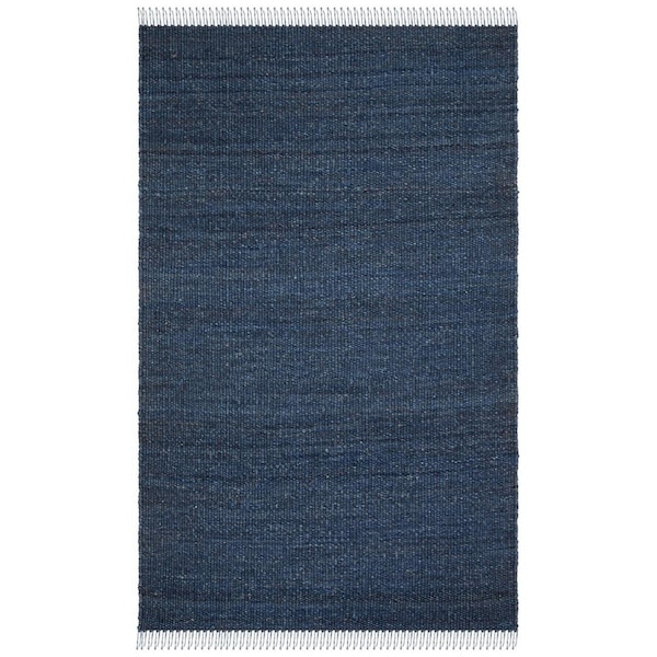 Safavieh 6 x 9 ft. Natural Fiber Rectangle Area RugNavy - NF368N-6