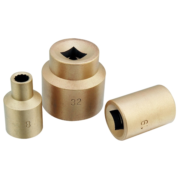 Cs Unitec Non Spark"g Socket, 2-1/4" - 1" Drive, Alum"um Bronze - EX1503D-095UA