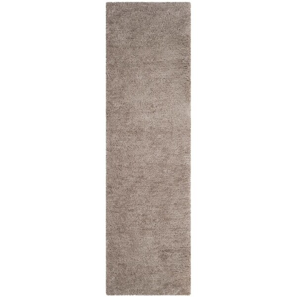 Safavieh 2 ft.-3 in. x 8 ft. Sheep Shag Hand Woven Runner Rug, Silver - SSG120A-28