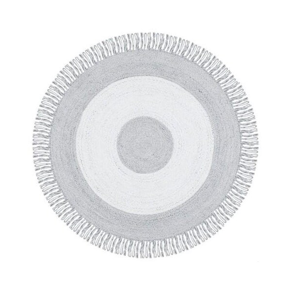 Safavieh 3 x 3 ft. Cape Cod Round Area Rug, Grey & Ivory - CAP228F-3R