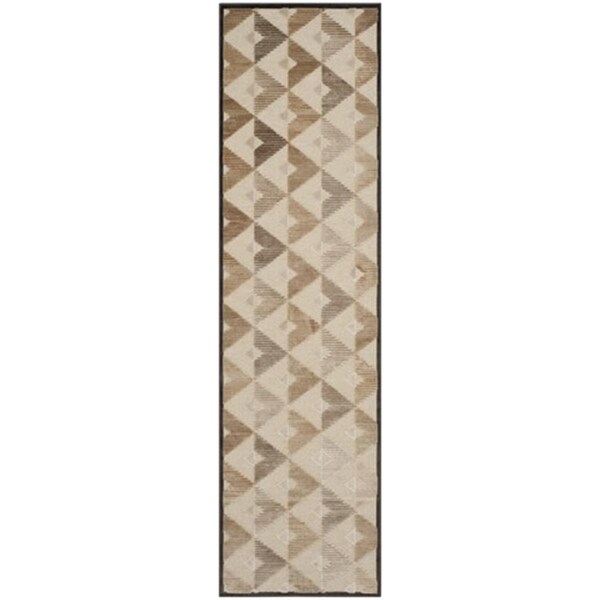 Safavieh Paradise Power Loomed Rectangle Rug- Soft Anthracite - Cream- 2 Ft. 2 In. X 8 Ft. - PAR132-3340-28