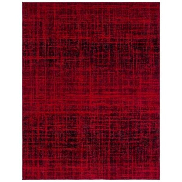 Safavieh 2 ft.-6 in. x 18 ft. Adirondack Power Loomed Runner Rug, Red and Black - ADR116F-218