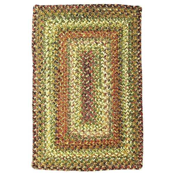 Homespice Decor 10 x 10 in. Rainforest Ultra Durable Braided Rugs, Beige - 621160