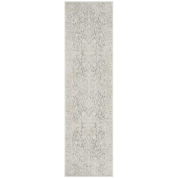 Safavieh Reflection Runner Rug, Light Grey and Cream - 2 ft.-3 in. x 8 ft. - RFT670C-28