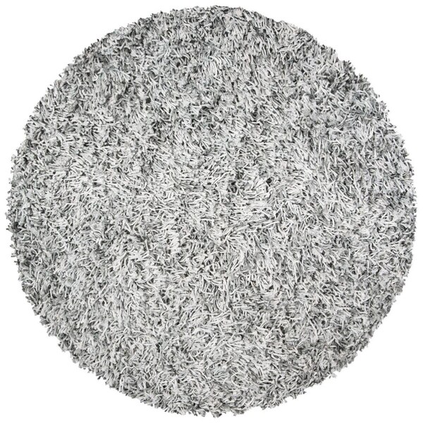 Safavieh 6 x 6 ft. Rio Shag Round Rug Grey & Ivory - SG960F-6R