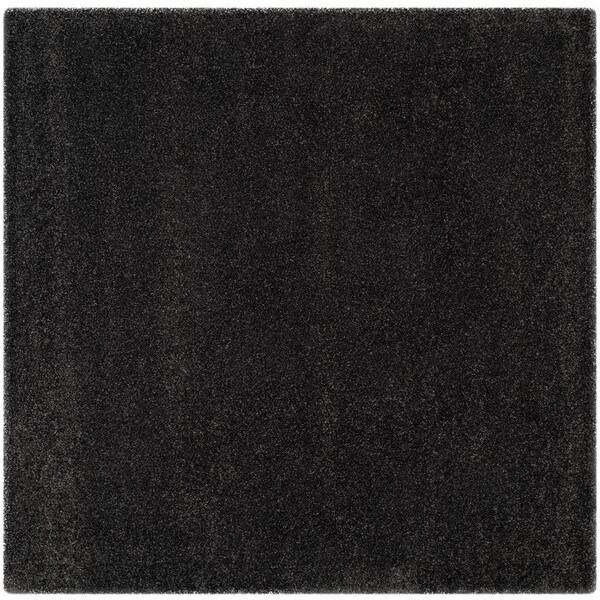 Safavieh 10 X 10 Ft. Milan Shag Power Loomed 16 X 30 Square Area Rug, Dark Grey - SG180-8484-10SQ